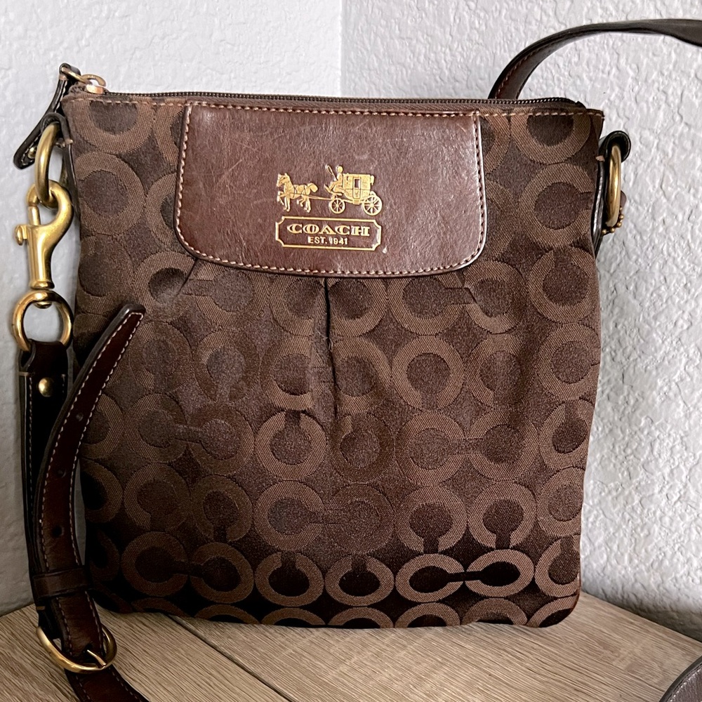 Coach Brown crossbody bag.